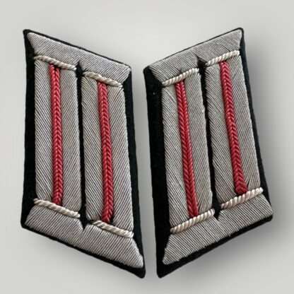 An original set of Panzer Officer bullion collar tabs.