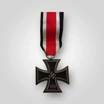 An Iron Cross 2nd Class 1939 Medal, with magnetic iron core and long ribbon.