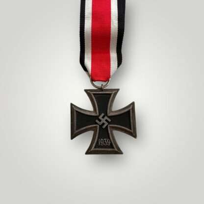 An Iron Cross 2nd Class 1939 Medal unmarked, with original long ribbon.