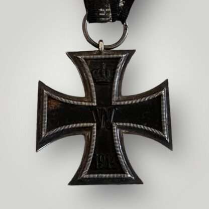 A WW1 Iron Cross Medal 2nd Class 1914 Marked Z on the suspension ring.
