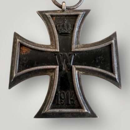A WW1 Iron Cross Medal 2nd Class 1914 Marked Z on the suspension ring.