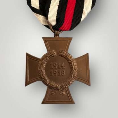 A Honour Cross Without Swords 1914 - 1918 Marked HKN