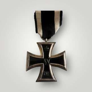 A WW1 German Iron Cross 2nd Class 1914 By Klein & Quenzer, with ribbon.