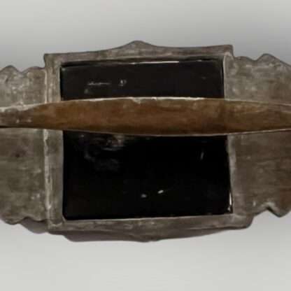 Reverse image of a WW2 German Close combat clasp in bronze by Funcke & Brünninghaus pin.