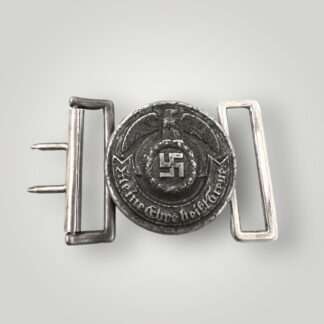 An original SS Waffen-SS officer’s belt buckle by Emil Jüttner.