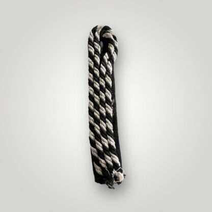 An Allgemeine-SS EM/NCOs shoulder board, constructed in silver aluminum with black twisted braid.