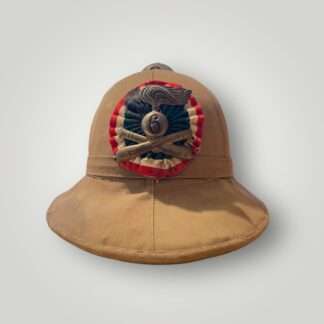 An original WW2 Italian Colonial Helmet 6th Artillery Regiment pith helmet.