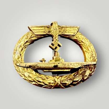 An originakl U-Boat Badge by Schwerin Berlin, with nice gilding.
