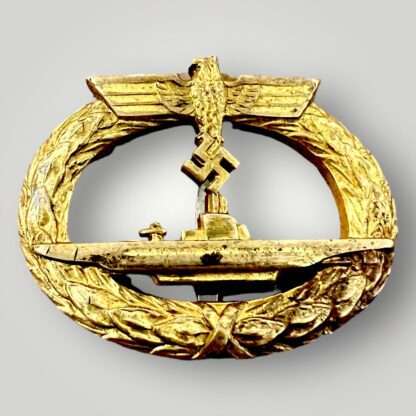 A U-Boat Badge by Schwerin Berlin, with nice gilding.