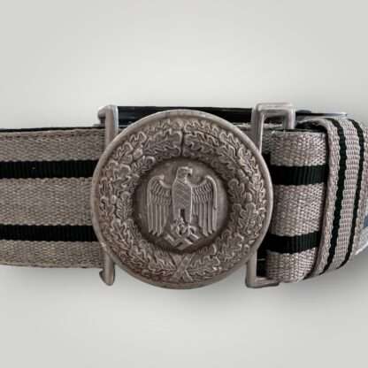 A WW2 German Heer Officer's parade belt and buckle,