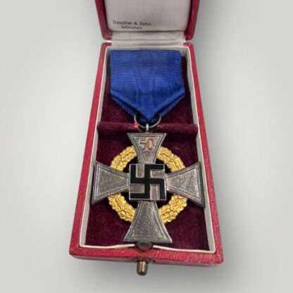Original National Faithful Service Medal 50 Years with presentation case.