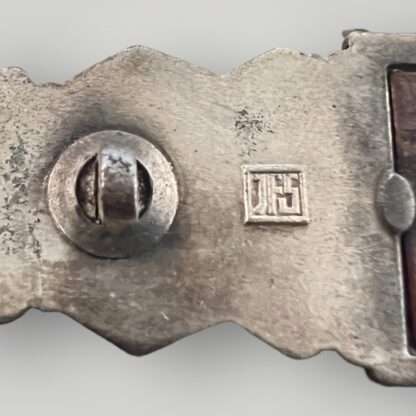 Reverse image of close combat clasp silver 1st pattern varient by JFS, with steel catch.