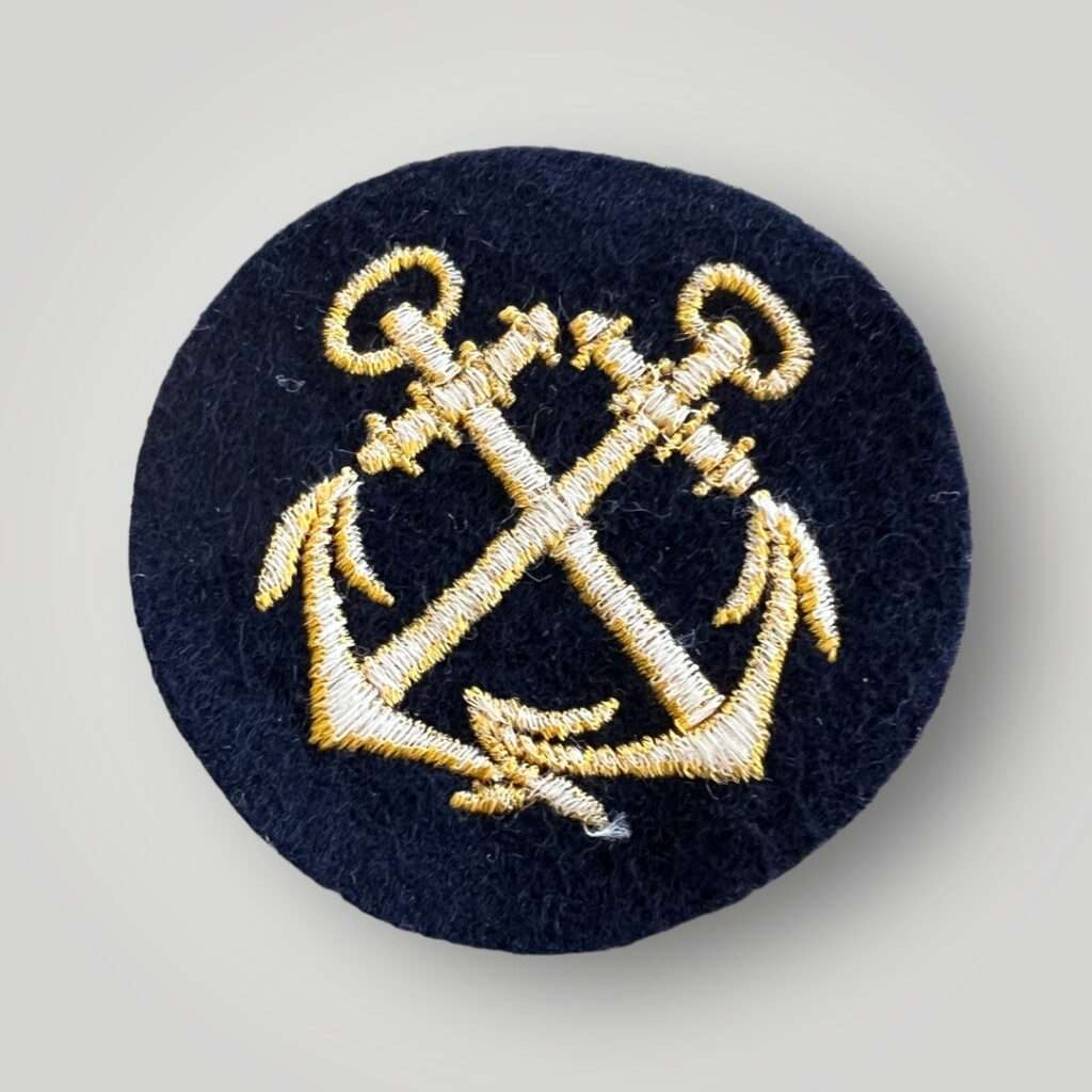 Kriegsmarine EM Coxswain Sleeve Badge I WW2 Militaria Insignia