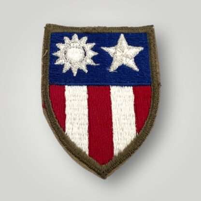 An original USAAF WW2 China Burma India patch, machine embroidered worn on the sleeve.