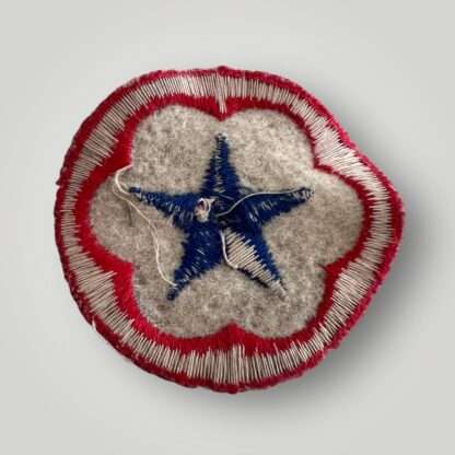 Reverse image of an original US Army WW2 Service Forces Patch, machine embroidered.