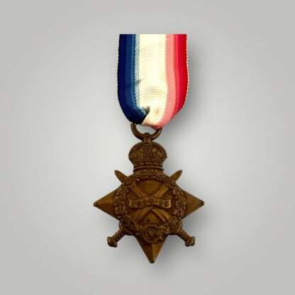 A British 1914-1915 Star Medal, complete with original ribbon awarded to Private W Gerrard.