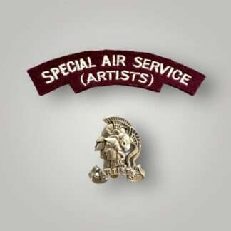 An original Special Air Service (Artists) Shoulder Title & Artists Rifle Cap Badge.