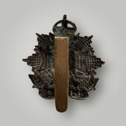 Reverse image of a rare original Border Regiment 1902 - 1905 Edwardian cap badge, constructed in white metal.