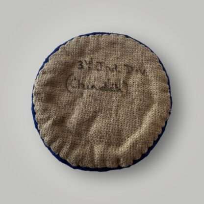 Reverse image of an original Chindit cloth formation badge, with hessian backing.