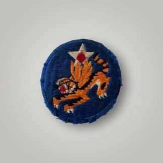 An orginal 14th USAAF WW2 flying tigers badge, machine embroidered patch.