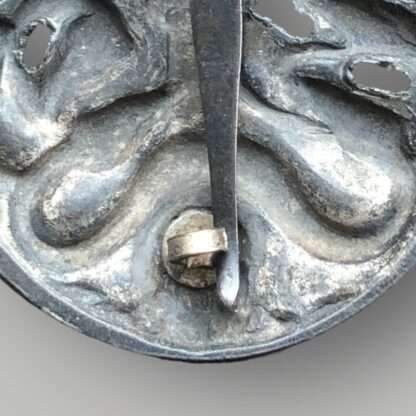 A rare Anti Partisan Badge Silver By C.E. Juncker, Berlin type 3 version, semi hollow construction in zinc.