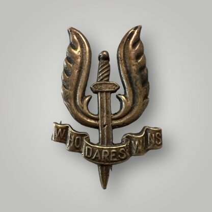 An original Belgian 1st Parachute Battalion cap badge post war, constructed in brass.