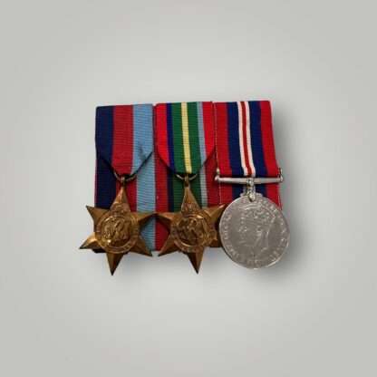 A original British WW2 court mounted pacific star medal group featuruing the 1939-45 Star, Pacific Star, and the 1939-45 medal.