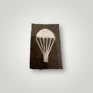 A British Army WW2 Parachute qualification badge, hand embroidred