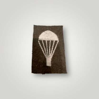 A British Army WW2 Parachute qualification badge, hand embroidred