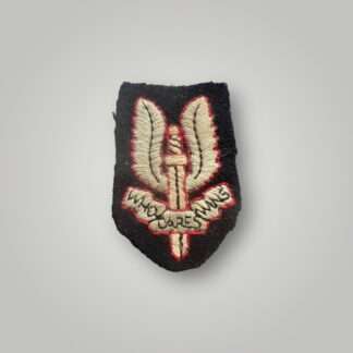 A genuine Special Air Service Beret Badge post war circa 2000, machine embroidered