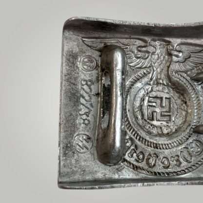 Reverse image of an original Waffen-SS EM/NCOs Belt Buckle marked RZM 822/38 for Richard Sieper & Söhne' from Lüdenscheid.