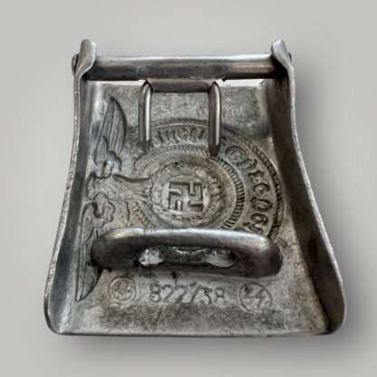 Reverse image of an original Waffen-SS EM/NCOs Belt Buckle marked RZM 822/38 for Richard Sieper & Söhne' from Lüdenscheid.