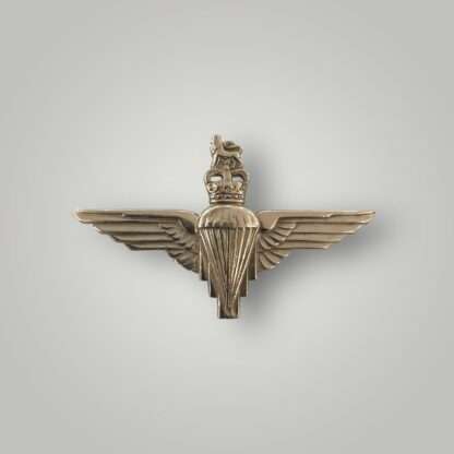 An original Parachute Regiment QEII Officer's Silver Plated Cap Badge, die cast construction silver plated.