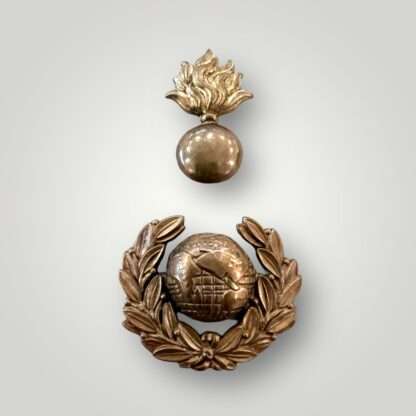 An orginal Royal Marines Artillery Quartermaster Sergeants Forage Cap Badge 1921 - 1923.