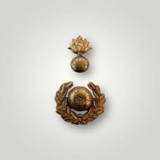 An orginal Royal Marines Artillery Quartermaster Sergeants Forage Cap Badge 1921 - 1923.
