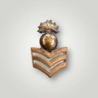 An Royal Marines Artillery Sergeant Undress Cap Badge 1874 - 1903, constructed in brass.
