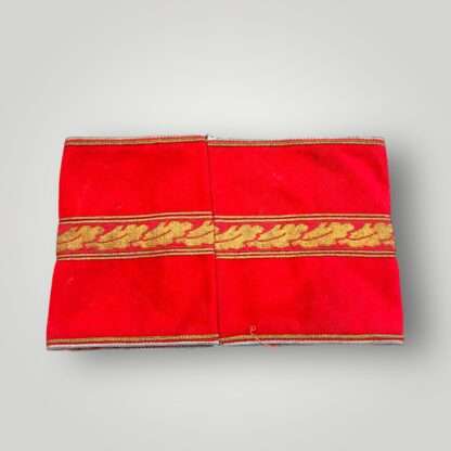 This NSDAP Political Leader Ortsgruppe-Level armband worn by political leaders at local level for the Third Reich.