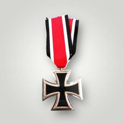 An original Iron Cross 2nd Class Medal unmarked, constructed with silver frame and magnetic iron core.