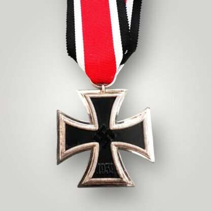 An original Iron Cross 2nd Class Medal unmarked, constructed with silver frame and magnetic iron core.