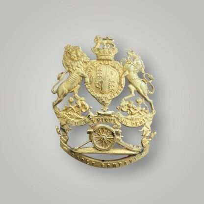 A British Victorian Royal Field Artillery Officers Cadet Company Helmet Plate Badge circa 1820 - 1914.