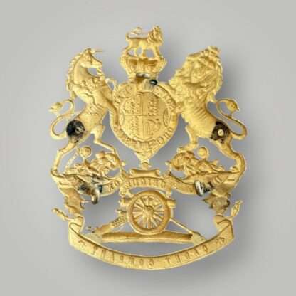 A British Victorian Royal Field Artillery Officers Cadet Company Helmet Plate Badge circa 1820 - 1914.