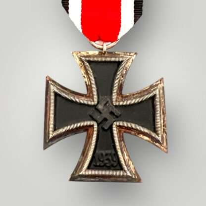 A rare original Iron Cross 2nd class medal by Robert Hauschild '56', two part construction with magnetic iron core.