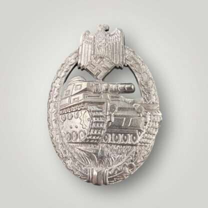 An original mid to late war panzer assault badge silver by Deumer.