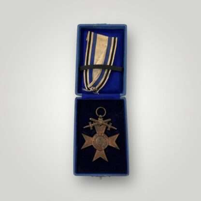 Bavarian Military Merit Cross 3rd Class With swords & presentation case.