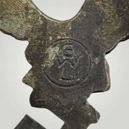 Reverse image of a Luftwaffe Pilots Badge with GWL logo stamped on the reverse of the eagle.