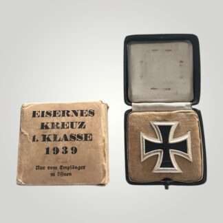 An original WW2 German Iron Cross 1st Class By Rudolf Wächtler & Lange with presentation case and box.