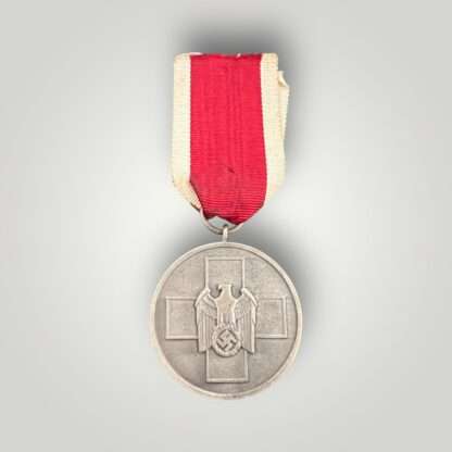 An original German WW2 Social Welfare Red Cross Medal, constructed in silver plated bronze.