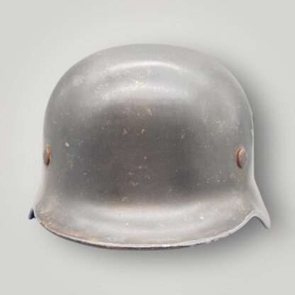 An original German WW2 M35 Luftwaffe double decal helmet.