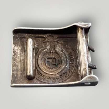 An original image of an Waffen-SS EM/NCOs belt buckle by RZM36/39, die struck alluminium.