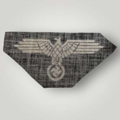 Reverse image of a Waffen-SS Sleeve Eagle for EM/NCOs printed version on cotton, late war.